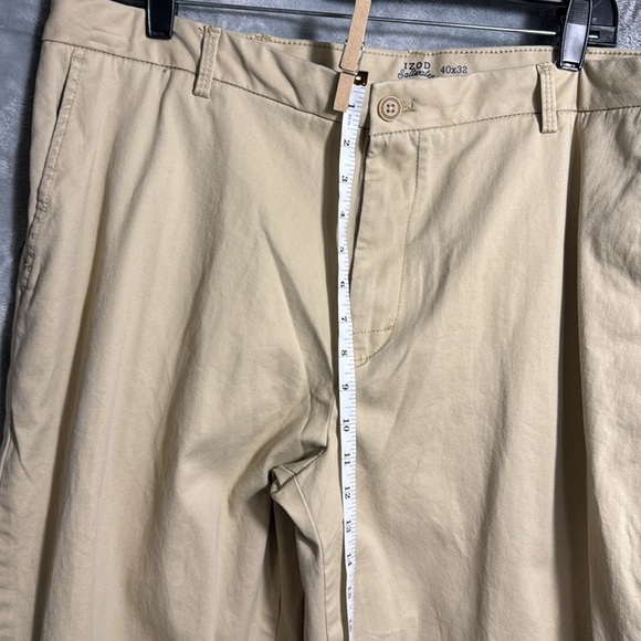Izod pants men nwt Izod saltwater relaxed classic stretch chino‎ pant straight - Picture 9 of 10
